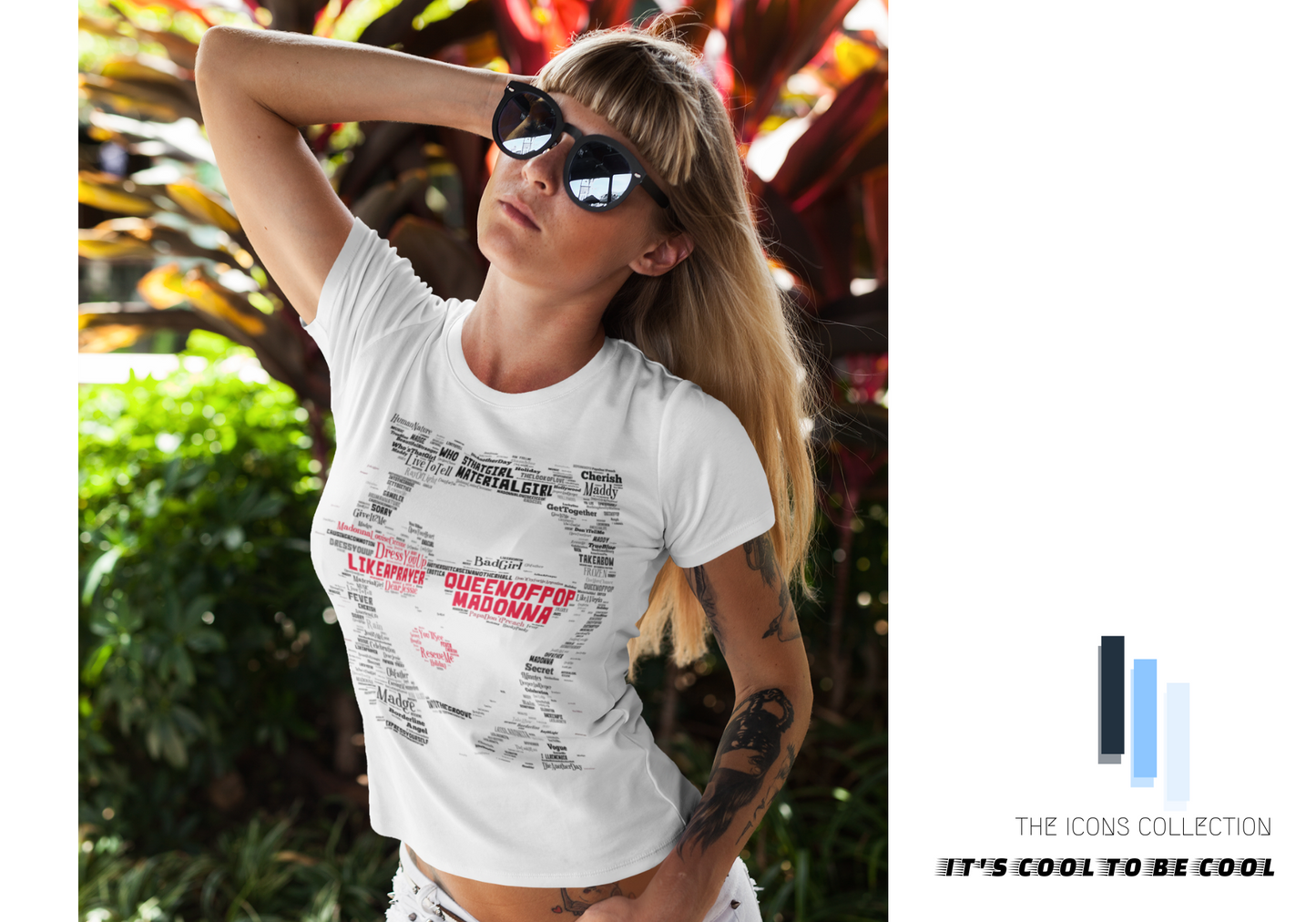Madonna - Queen of Pop tribute / Cool Music tees /Concert Premium Supersoft 100% Cotton Unisex T Shirt