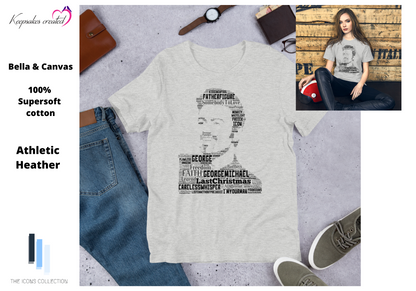 George Michael tribute in 'songs' - Premium T Shirt (100% Supersoft Cotton)