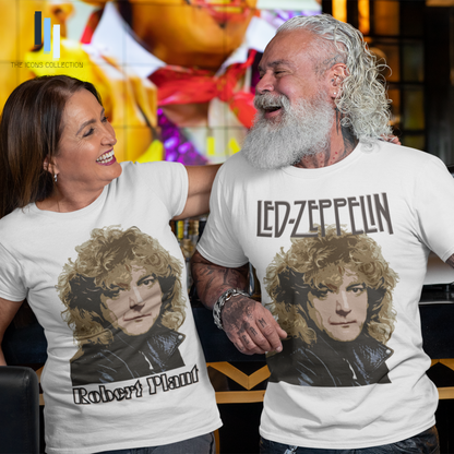 Led Zeppelin / Robert Plant Portraits in songs - Premium T Shirt