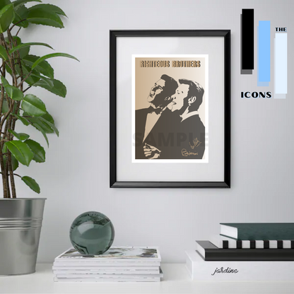 The Righteous brothers Minimalist signed print wall art