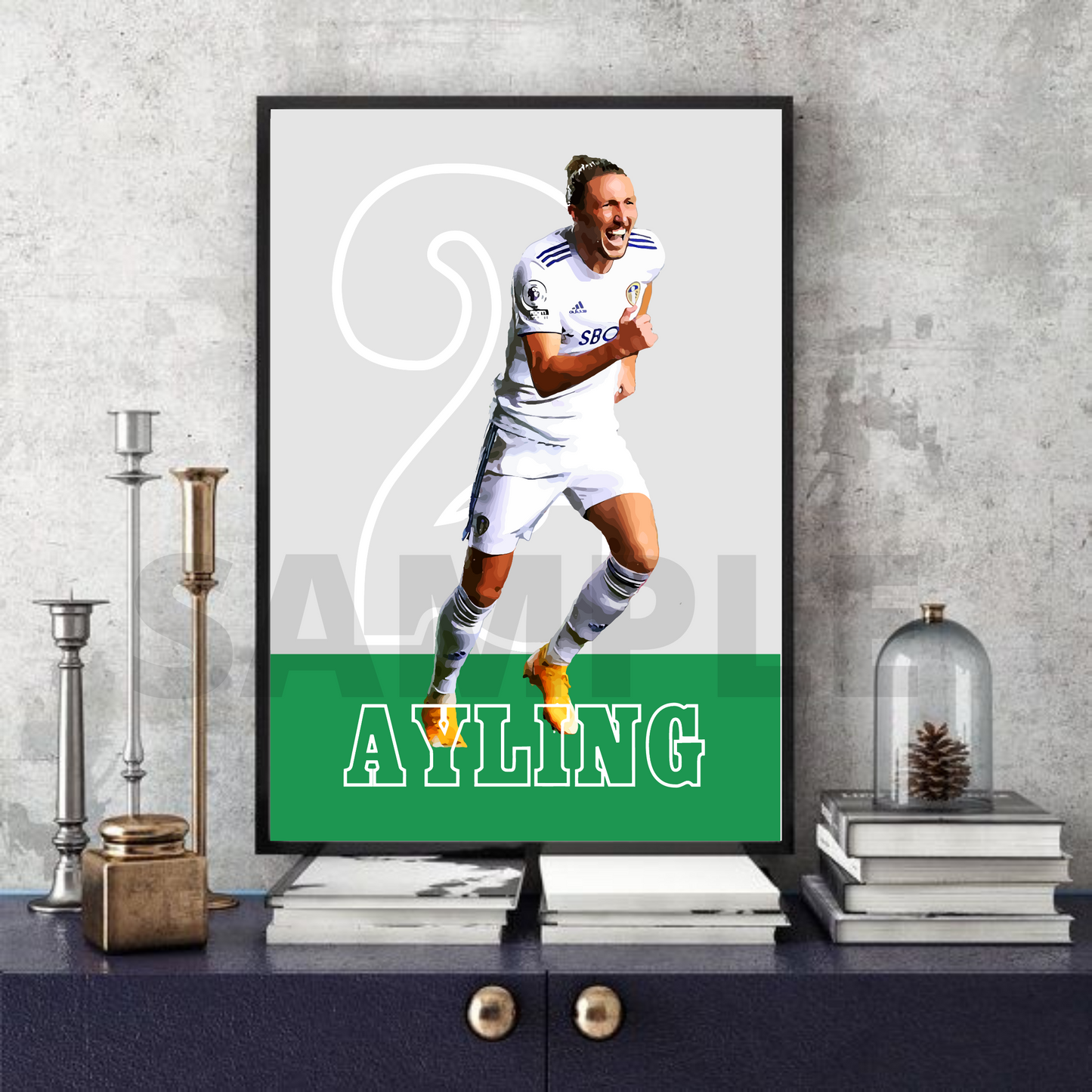 Luke Ayling - Leeds United Football collectible/memorabilia/print