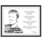 George Michael v2 Typography Portrait in songs & lyrics print
