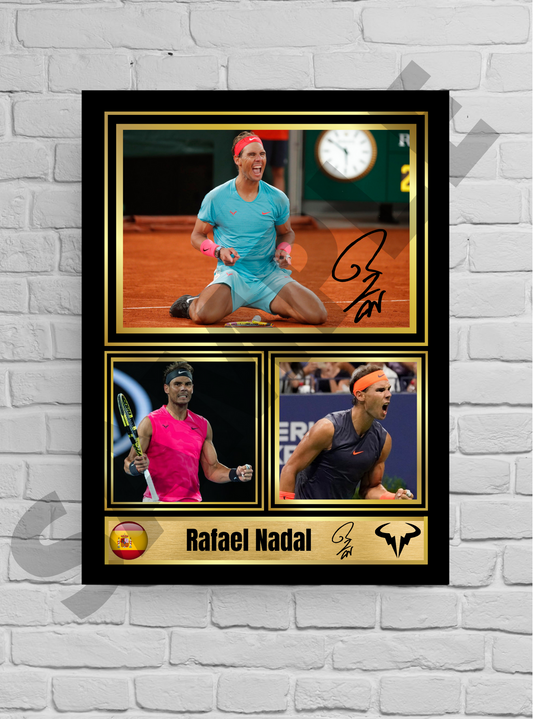 Rafael 'Rafa' Nadal (Tennis) #49 - Memorabilia/Collectible/print signed