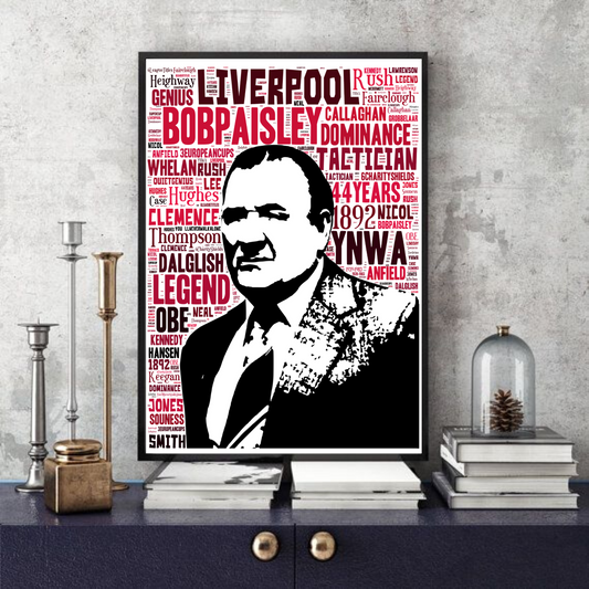 Bob Paisley - Liverpool FC Legend Football Memorabilia/Collectable print