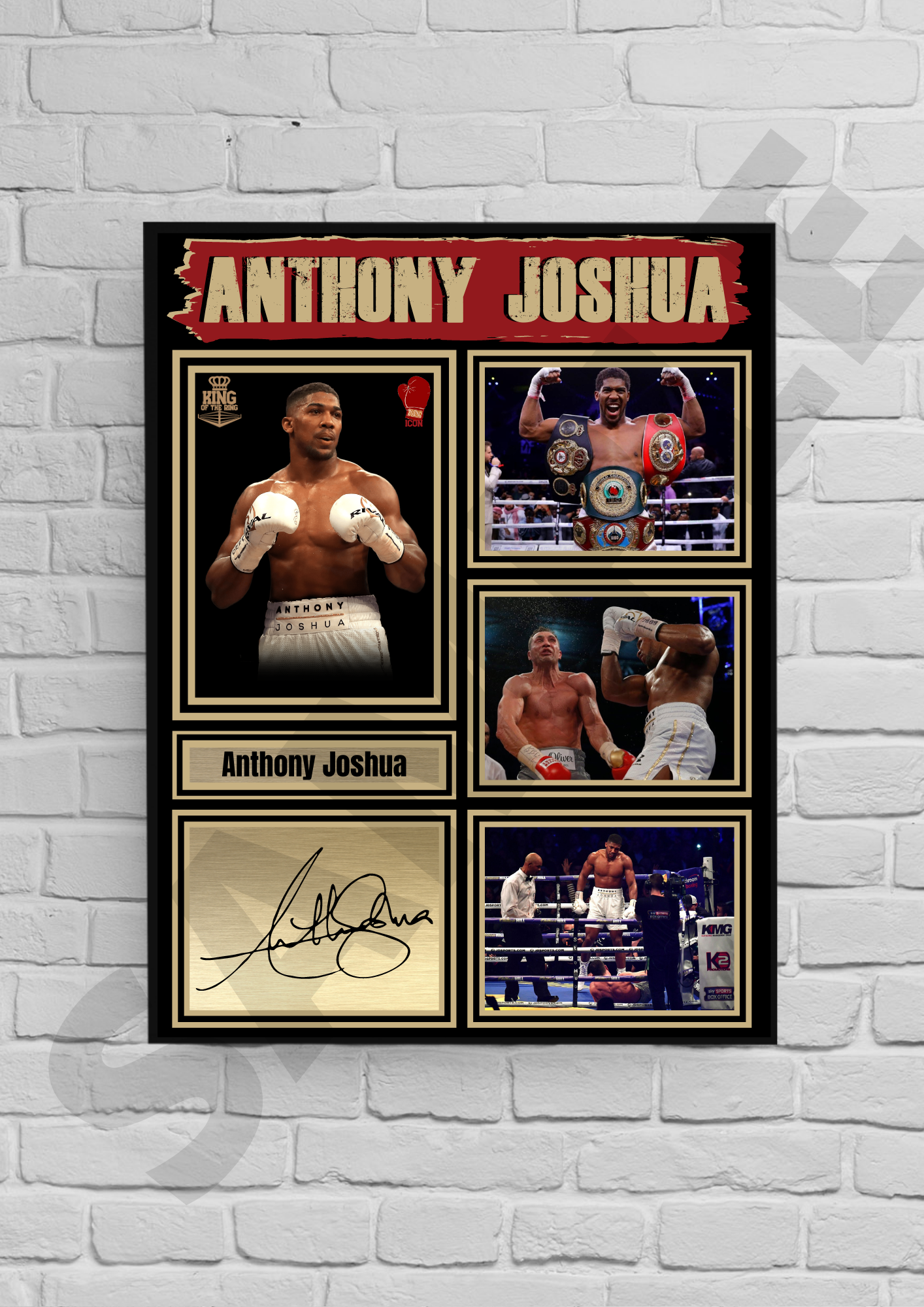Anthony Joshua AJ (Boxing) #53 - Collectable/Gift/Memorabilia signed print