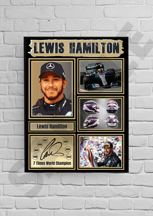 Lewis Hamilton (Formula 1) #20 - Signed collectible/memorabilia/print