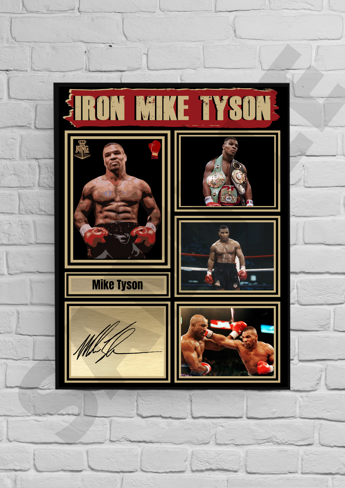Iron Mike Tyson (Boxing) Collectable/Memorabilia#54 - Signed print
