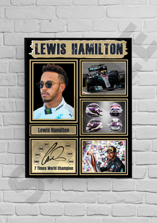 Lewis Hamilton (Formula 1) #21 - Signed collectible/memorabilia/print