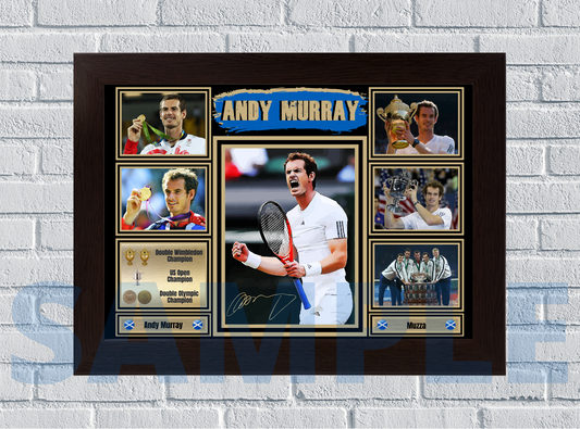 Andy Murray (Tennis) #86 - Collectable/Gift/Memorabilia signed print