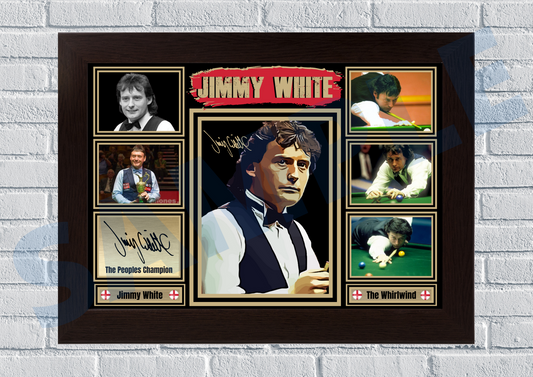 Jimmy 'Whirlwind' White (Snooker) #19 - Memorabilia/Collectable Signed print