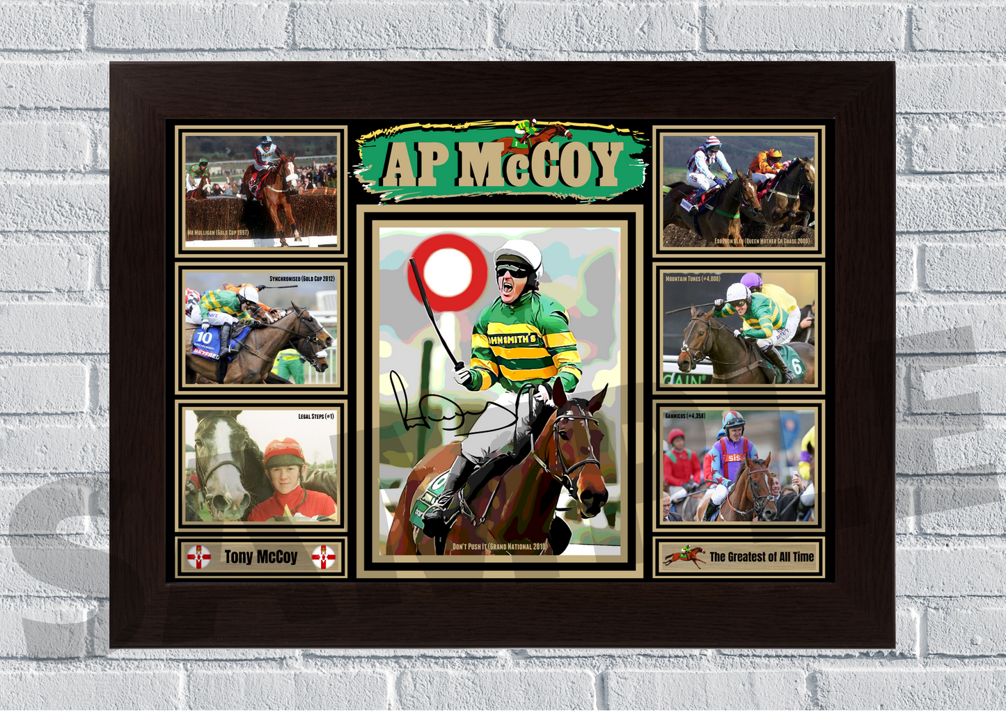 AP McCoy Horse Racing #116 Collectable/Gift/Memorabilia signed print