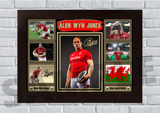 Alun Wyn Jones Wales (Rugby) Collectable/Memorabilia  #58 - Signed print