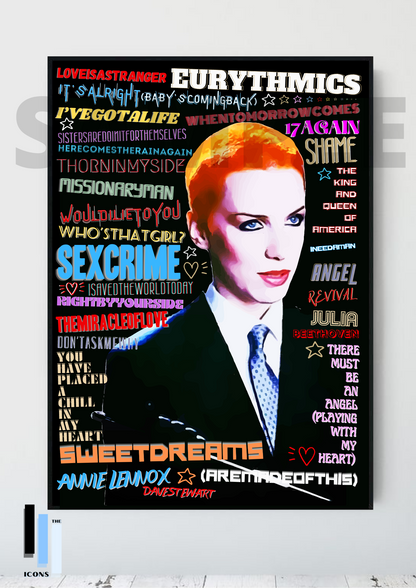 The Eurythmics / Annie Lennox 80's Pop Art Memorabilia/Keepsake/Gift