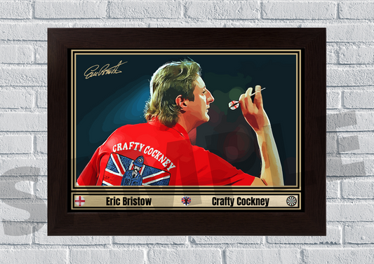 Eric Bristow The crafty cockney (Darts) #97 - Signed print