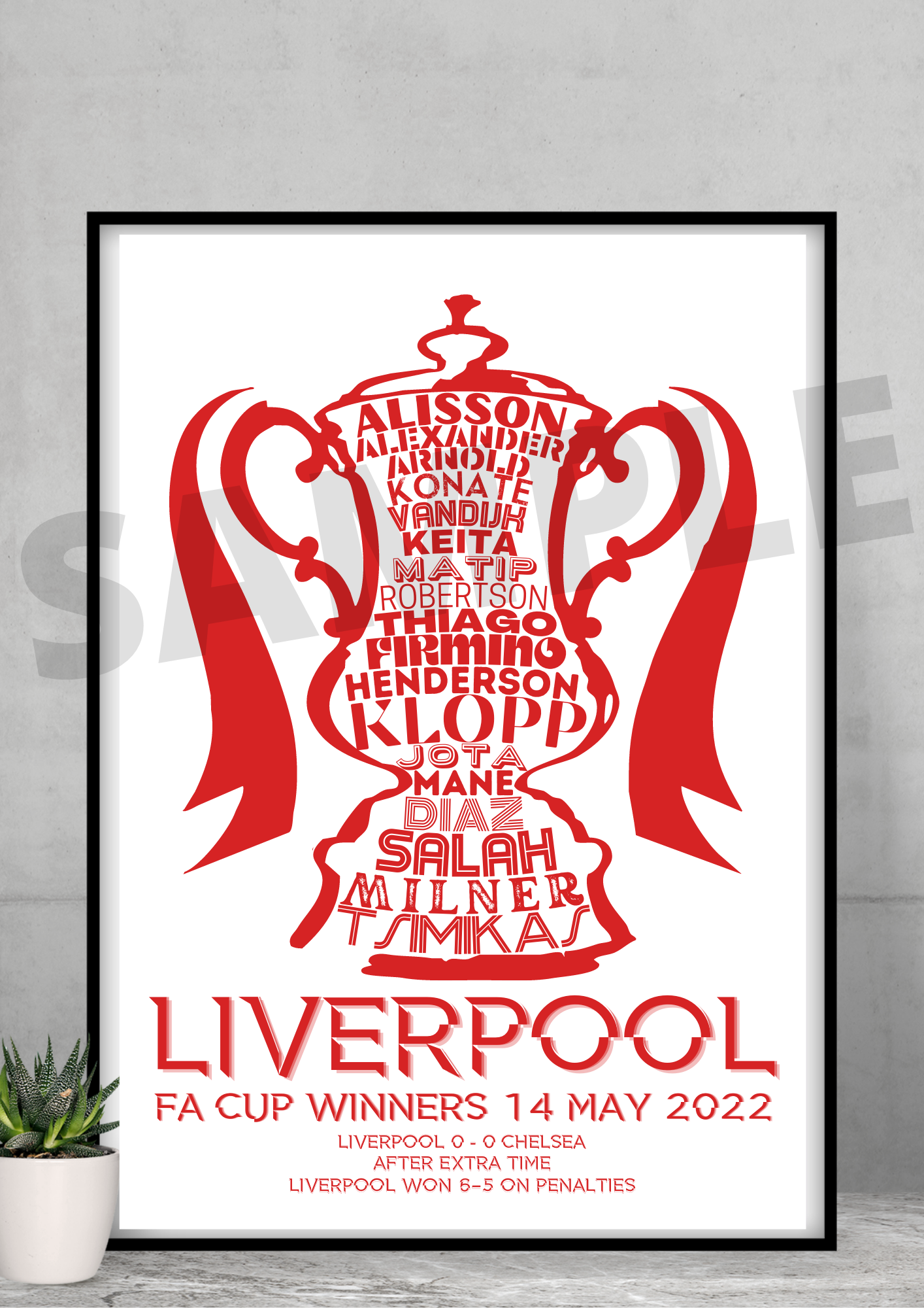 Liverpool FC FA CUP WINNERS 2021/22 Football/Collectable/Memorabilia/G ...