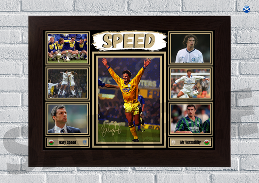 Gary Speed - Leeds United legend Football collectable/memorabilia/signed print #102