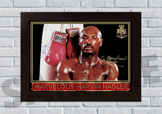 Marvelous Marvin Hagler memorabilia 3 (Boxing) #112 - Signed print