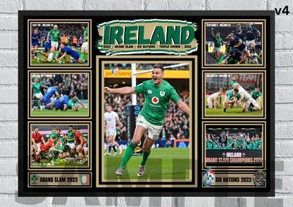 Ireland Rugby Six Nations/Grand Slam/Triple Crown Winners 2023 - Memorabilia/Collectable/Gift print