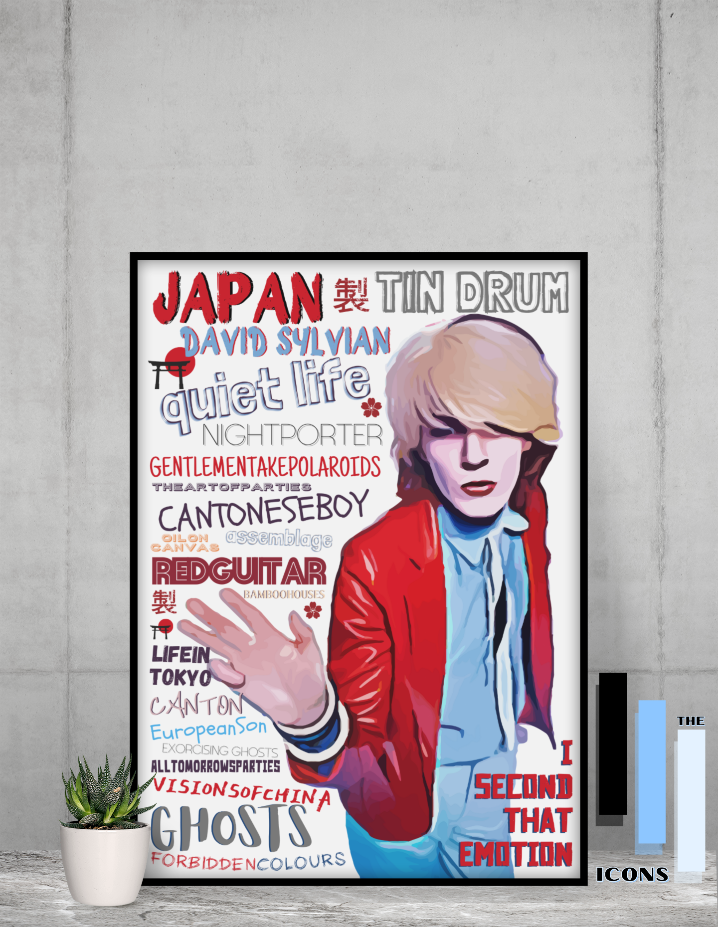 David Sylvian Japan 80's New Wave music Pop Art Poster Memorabilia/Keepsake/Gift