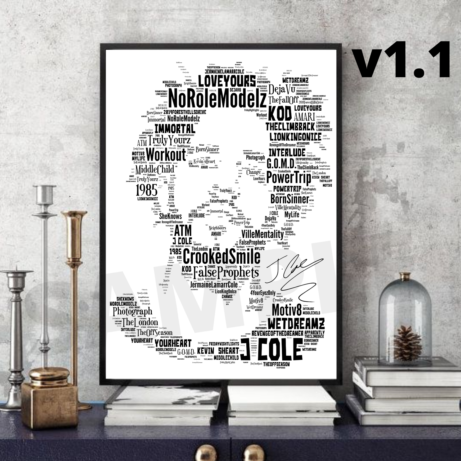 eminem mockingbird lyrics typography Art Board Print for Sale by