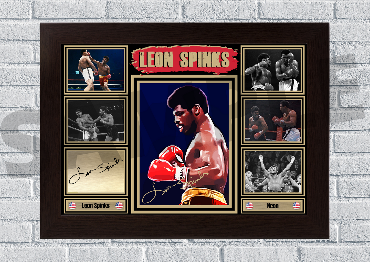 Leon Spinks (Boxing) #64 - Signed collectible/memorabilia/print