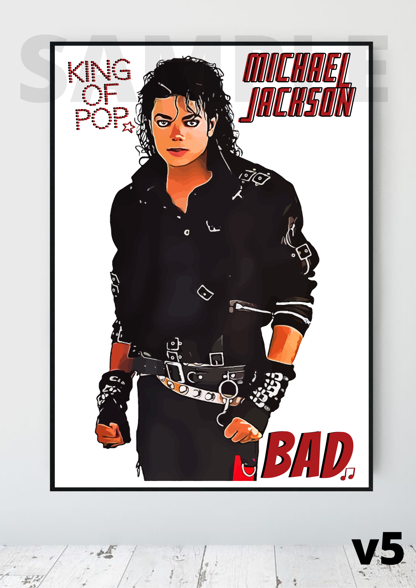 Vase ICONS - Pop - Michael Jackson - Blogo Design - Axeswar Design