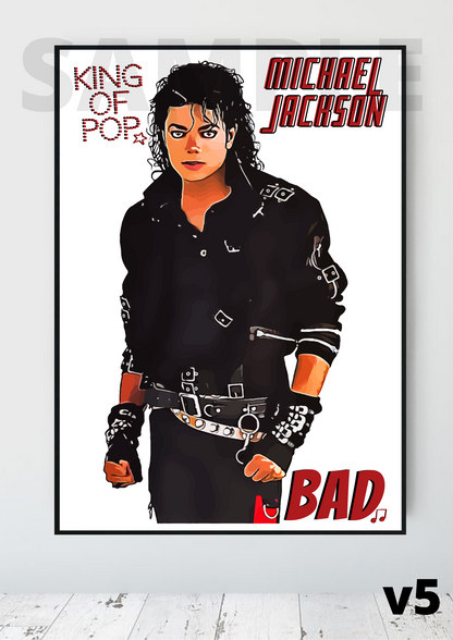 Michael Jackson - King of Pop Typography Pop Art Collectable/Gift/Memorabilia