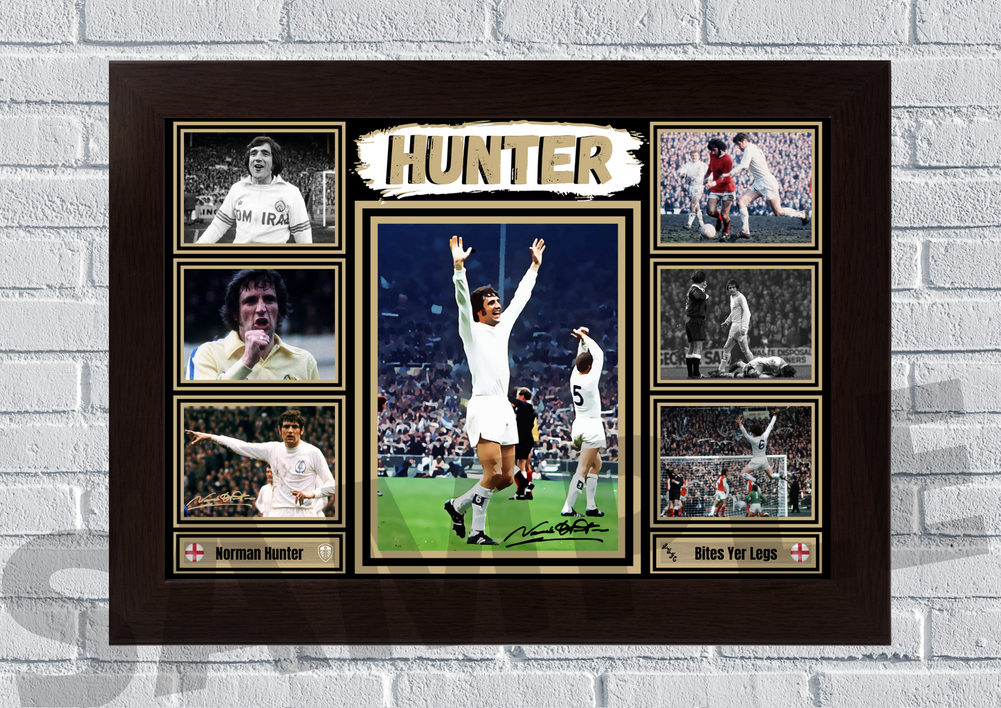 Norman Hunter - Leeds United legend Football Memorabilia/Collectible/Signed print #99