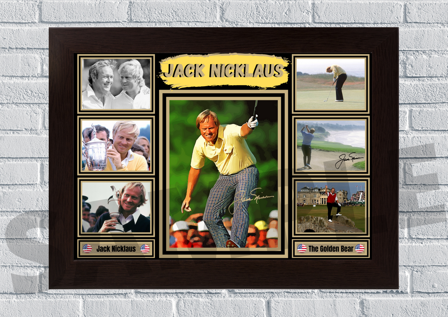 Jack Nicklaus (Golf) Memorabilia/collectable Signed print #93