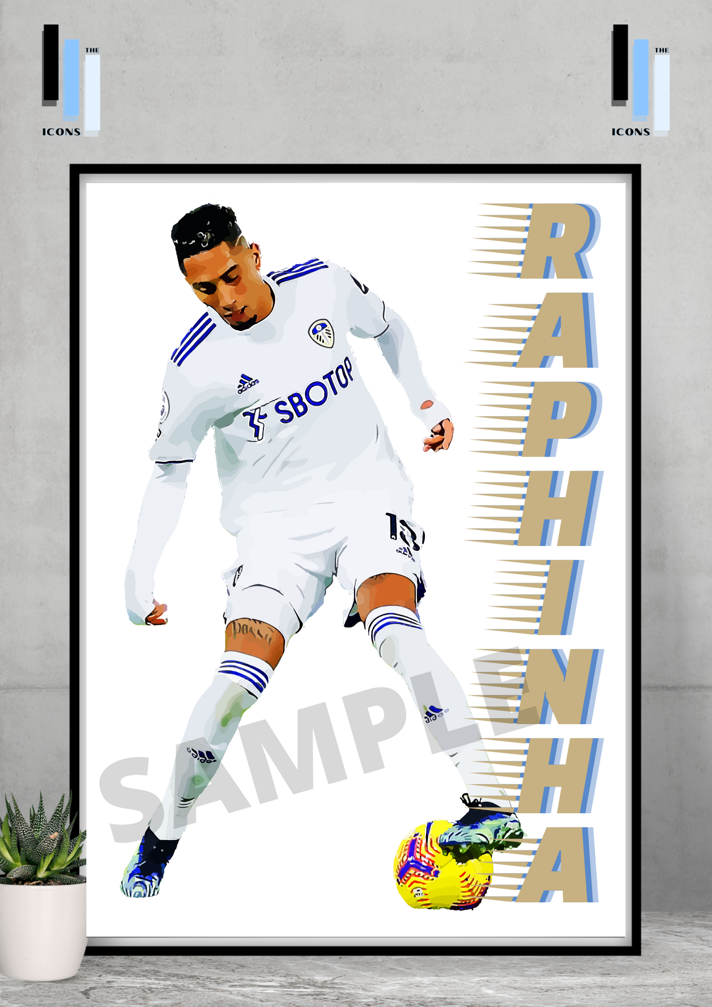 Raphinha 2 - Leeds United Football/Collectable/Memorabilia print