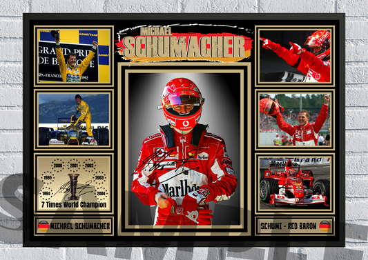 Michael Schumacher (Formula 1) #22 - Memorabilia/Collectible/Signed print