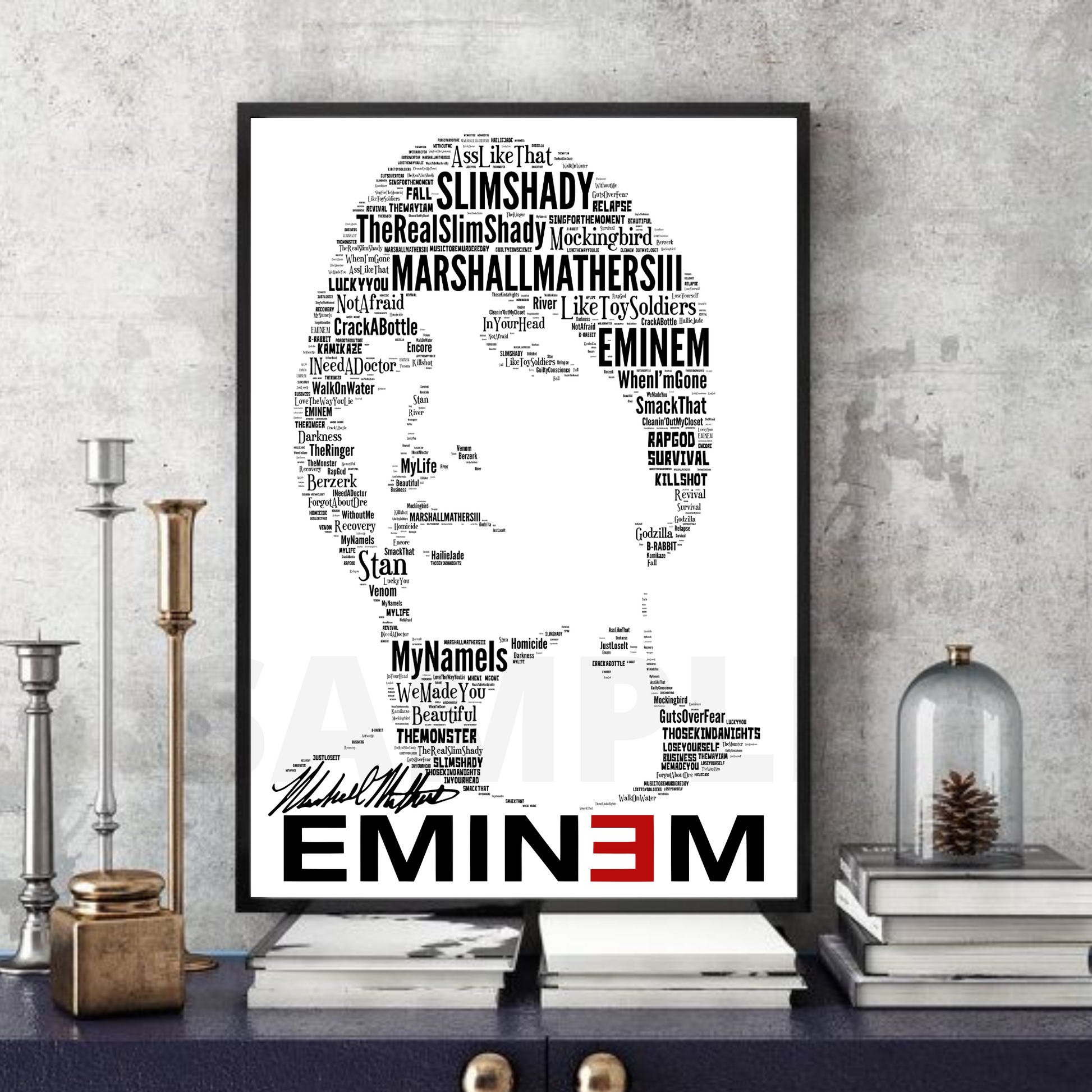 Not Afraid Poster-Eminem Music Posters