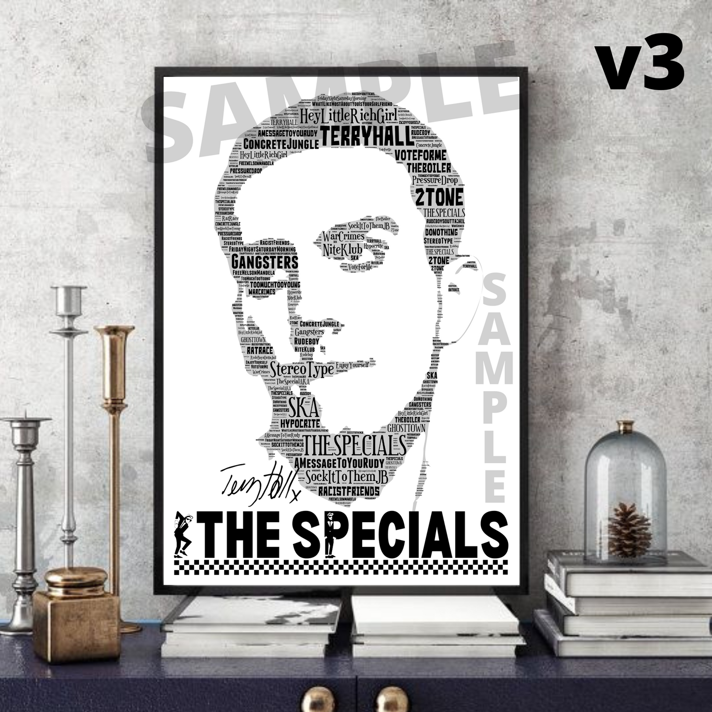 Terry Hall The Specials - A Portrait in songs - Memorabilia/Collectable/Signed