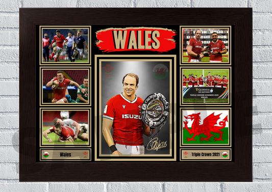 Wales Rugby Triple Crown 2021 (Rugby) #103 - Memorabilia/Collectable/Signed print