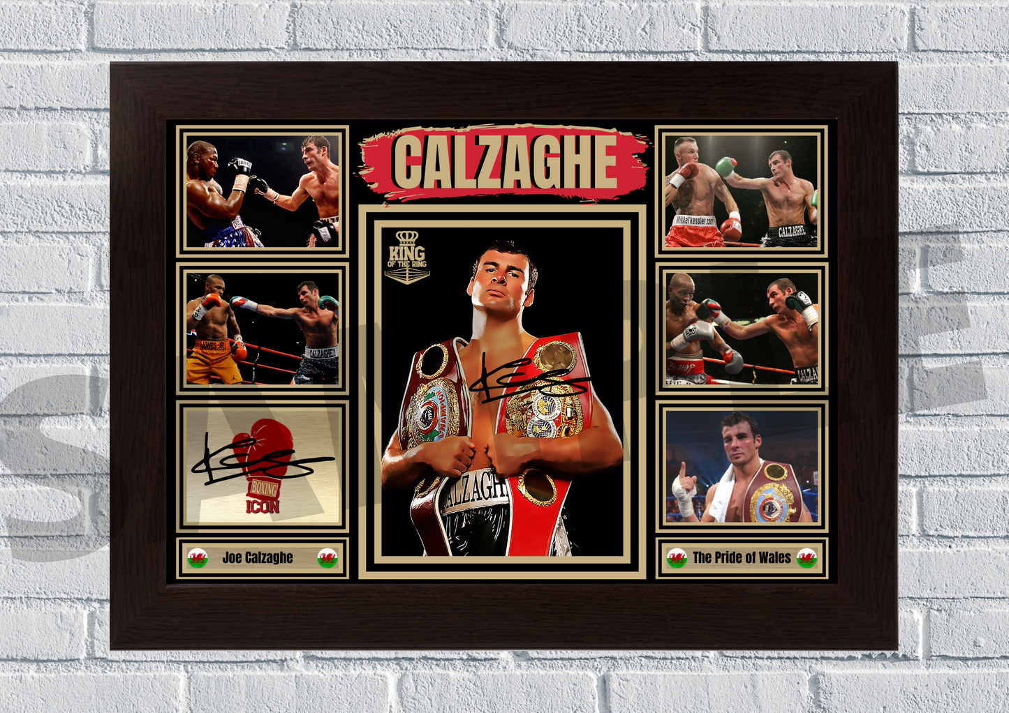 Joe Calzaghe memorabilia (Boxing) #107 - Memorabilia/Collectable Signed print