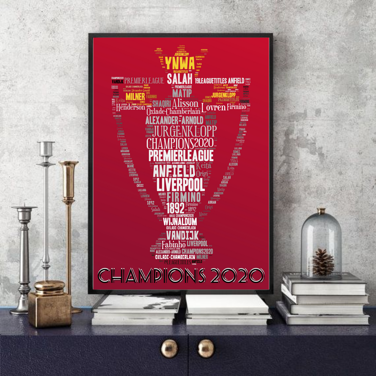 Liverpool Premier League Champions 2019/20 Football collectible/memorabilia/print