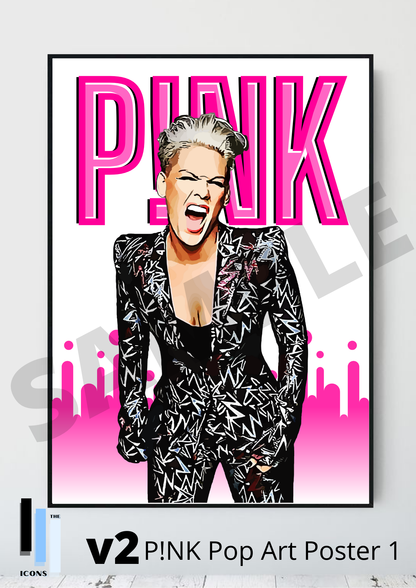 P!NK Pop Art Songs Print/Poster Keepsake/Collectable/Gift/Memorabilia/Music Icon