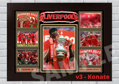 Liverpool FC FA CUP WINNERS 2021/2022 Print Football Collectable/Memorabilia