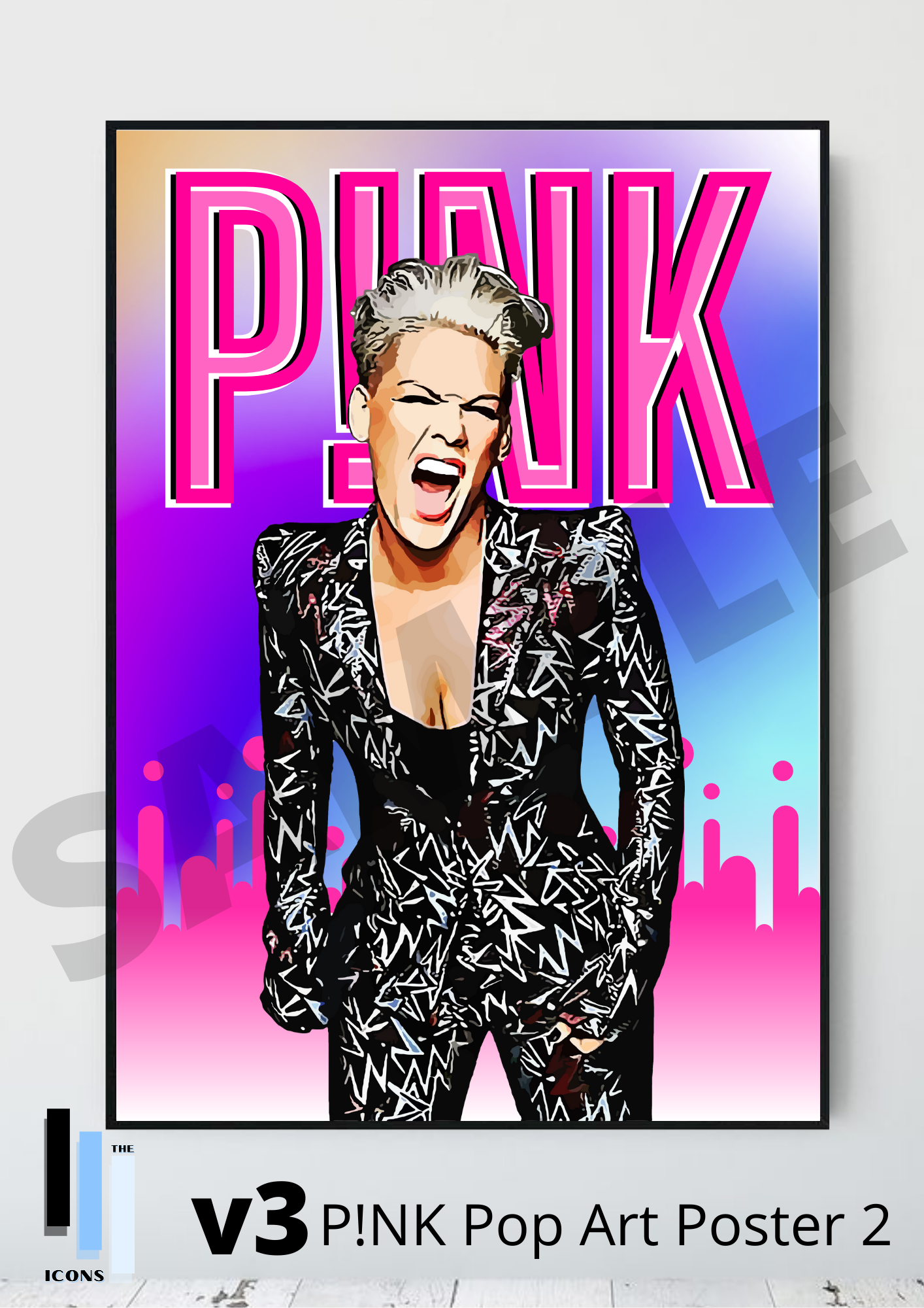 P!NK Pop Art Songs Print/Poster Keepsake/Collectable/Gift/Memorabilia/Music Icon