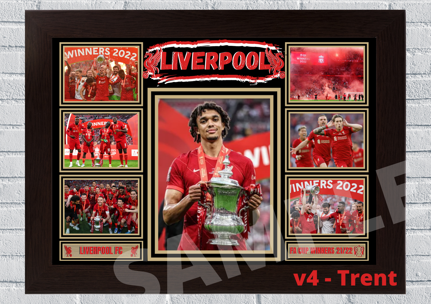 Liverpool FC FA CUP WINNERS 2021/2022 Print Football Collectable/Memorabilia