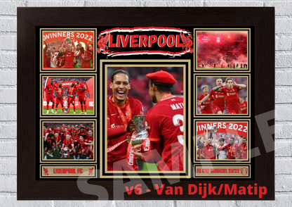 Liverpool FC FA CUP WINNERS 2021/2022 Print Football Collectable/Memorabilia